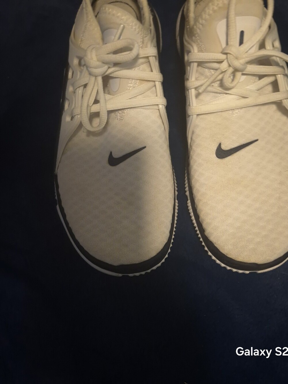 Nike Men’s Athletic Trainers - White with Black Swoosh